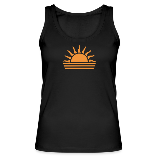 Frauen Bio Tank Top -sunset- - Schwarz