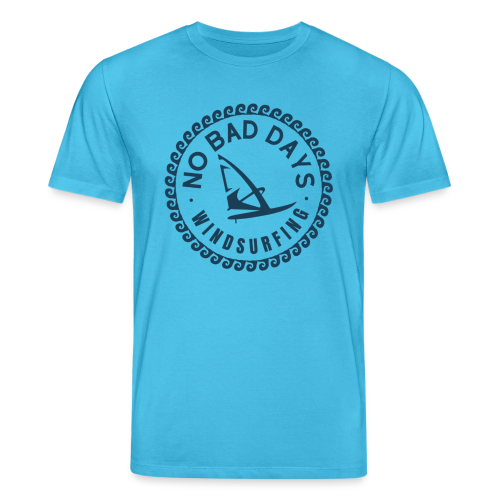 safis Windsurf Bio-T-Shirt CREATOR -no bad days- - Aquablau