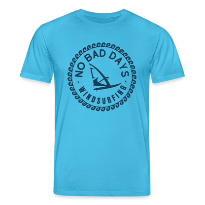 safis Windsurf Bio-T-Shirt CREATOR -no bad days- - Aquablau