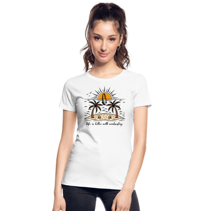Frauen Premium Bio T-Shirt -better life- - Weiß
