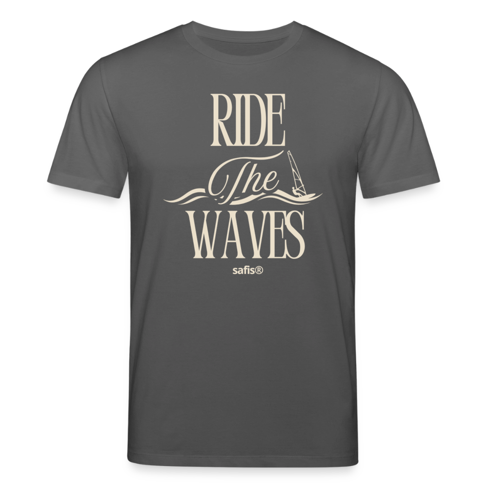 Unisex Bio-T-Shirt CREATOR -ride the waves- - Anthrazit