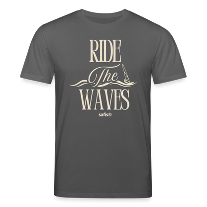 Unisex Bio-T-Shirt CREATOR -ride the waves- - Anthrazit