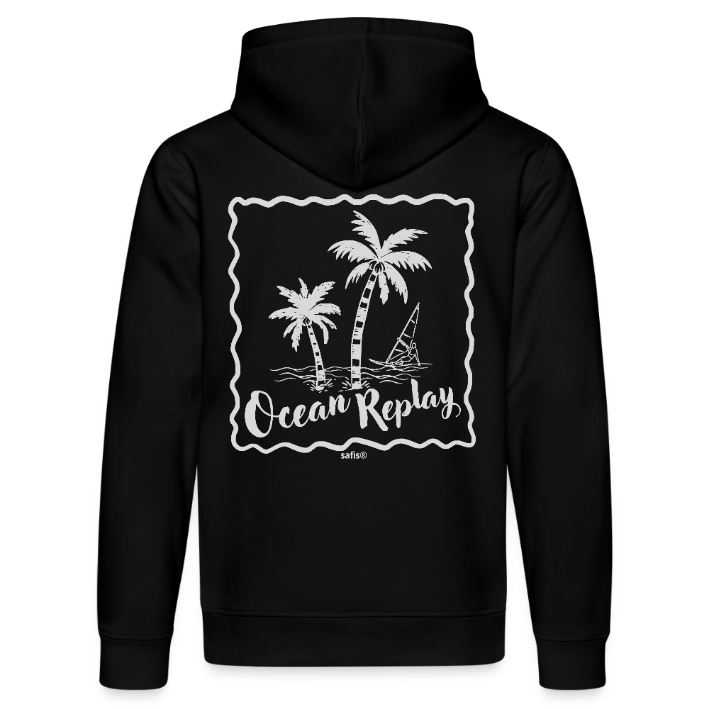 Unisex Bio-Hoodie DRUMMER -ocean replay- - Schwarz