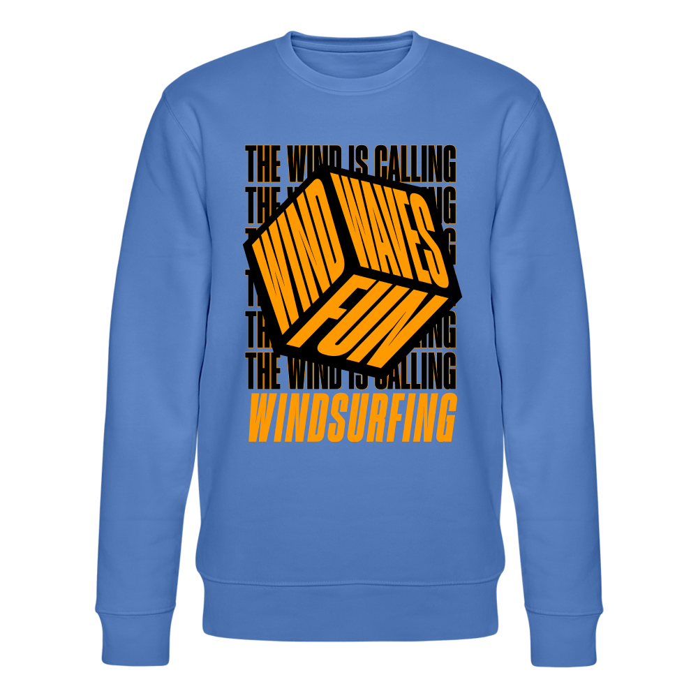 Unisex Bio-Sweatshirt -wind waves fun- - Blau