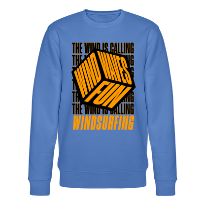 Unisex Bio-Sweatshirt -wind waves fun- - Blau