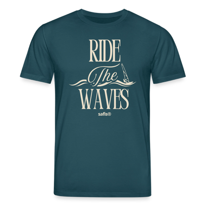 Unisex Bio-T-Shirt CREATOR -ride the waves- - Dunkles Petrol