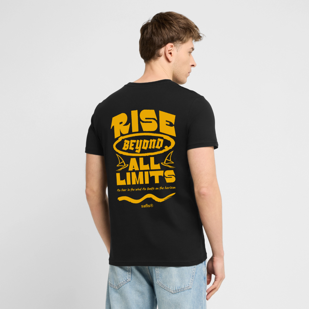 -rise all limits- Unisex Bio-T-Shirt CREATOR -backprint- - Schwarz