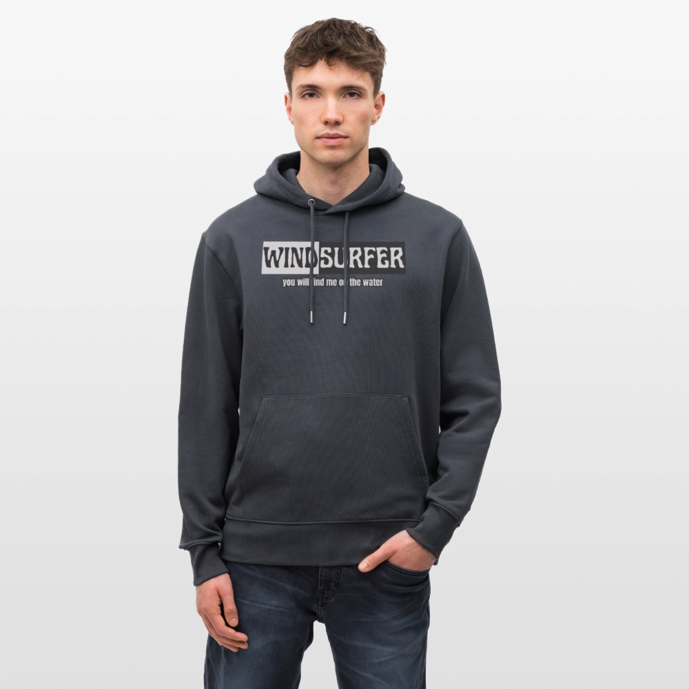 Unisex Bio-Hoodie CRUISER -on the water- - Indigoblau