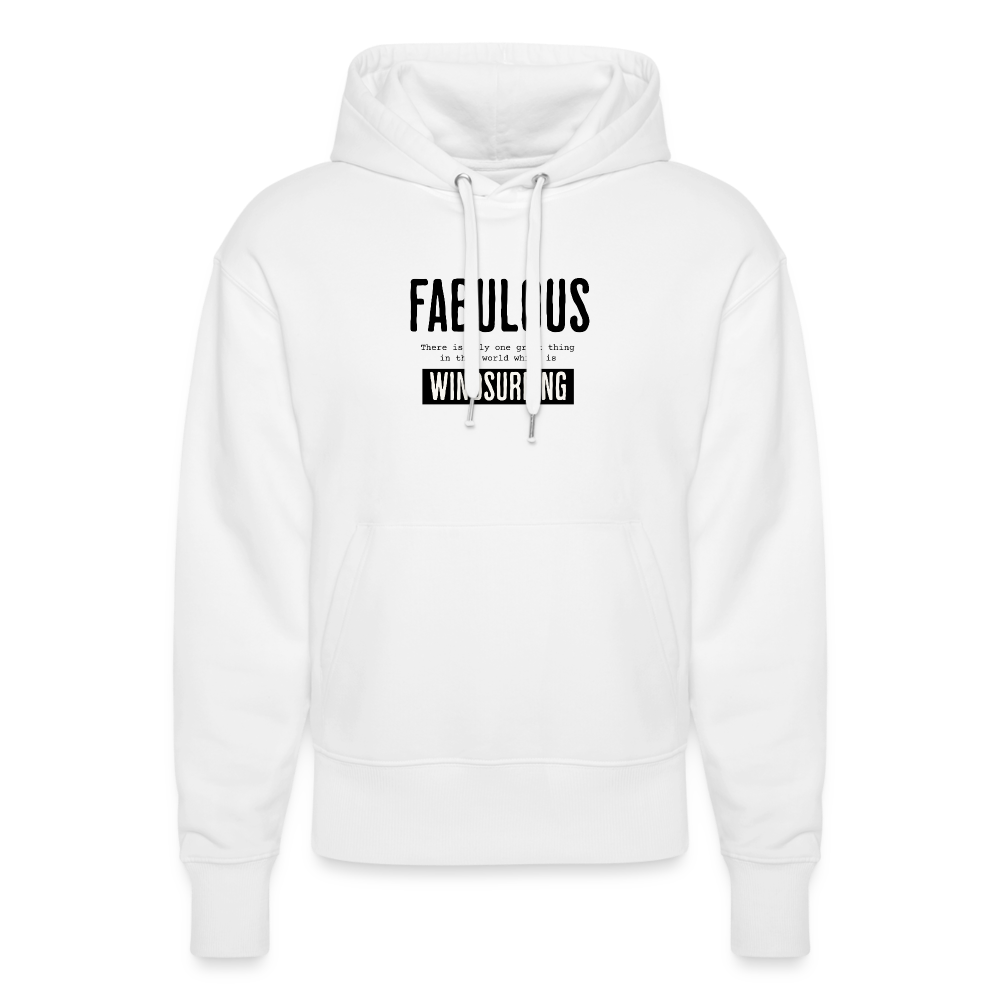 Unisex Relaxed Fit Bio-Hoodie -fabulous- - Weiß