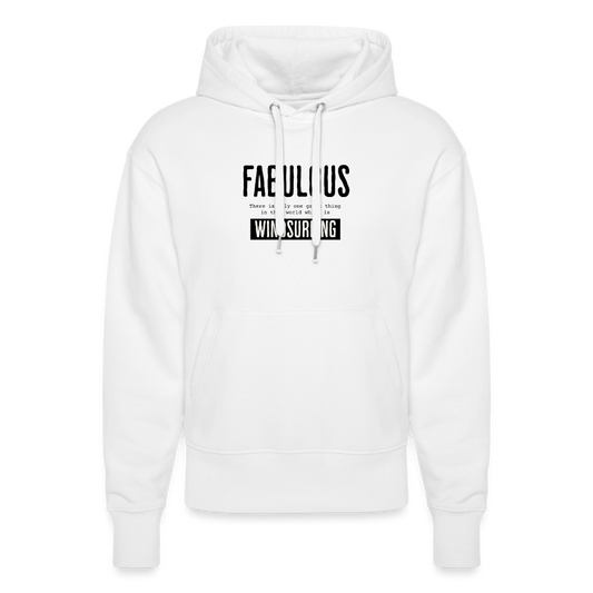 Unisex Relaxed Fit Bio-Hoodie -fabulous- - Weiß