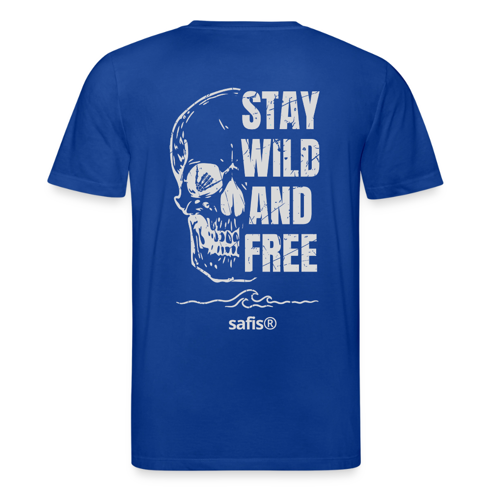 safis® Windsurf Shirt -wild and free- Unisex Bio-T-Shirt CREATOR - Dunkelblau
