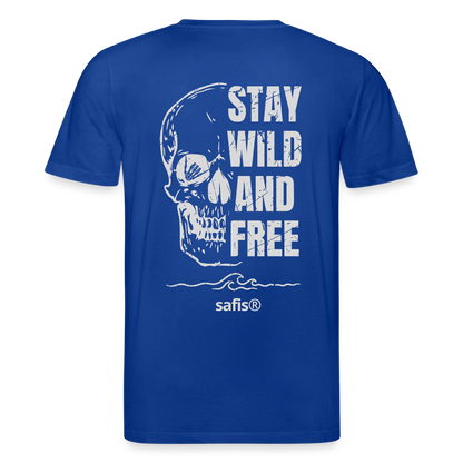 safis® Windsurf Shirt -wild and free- Unisex Bio-T-Shirt CREATOR - Dunkelblau