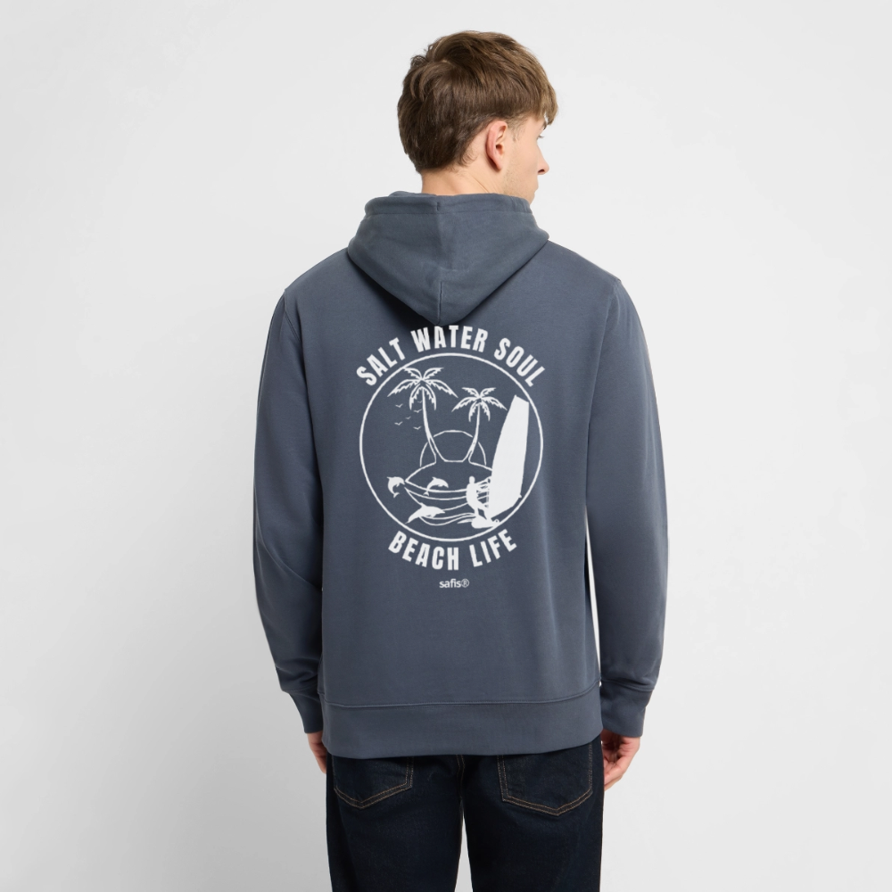 Unisex Bio-Hoodie CRUISER -salt water soul- - Indigoblau