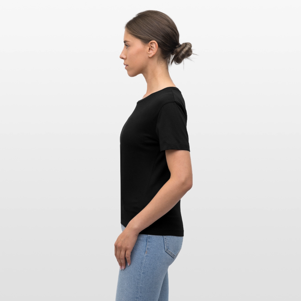 Relaxed Rundhals Frauen Bio-T-Shirt -sunset- - Schwarz