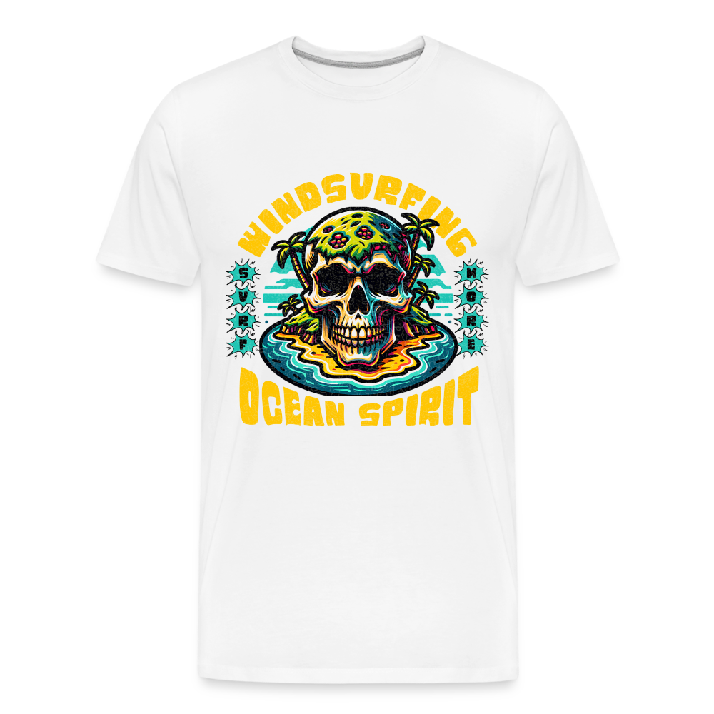 Männer Premium Bio T-Shirt -ocean spirit- - Weiß