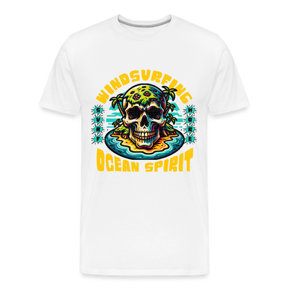 Männer Premium Bio T-Shirt -ocean spirit- - Weiß