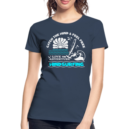 Frauen Premium Bio T-Shirt -adventure- - Navy