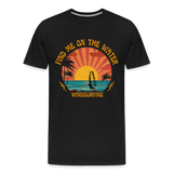 Männer Premium Bio T-Shirt -find me on the water- - Schwarz