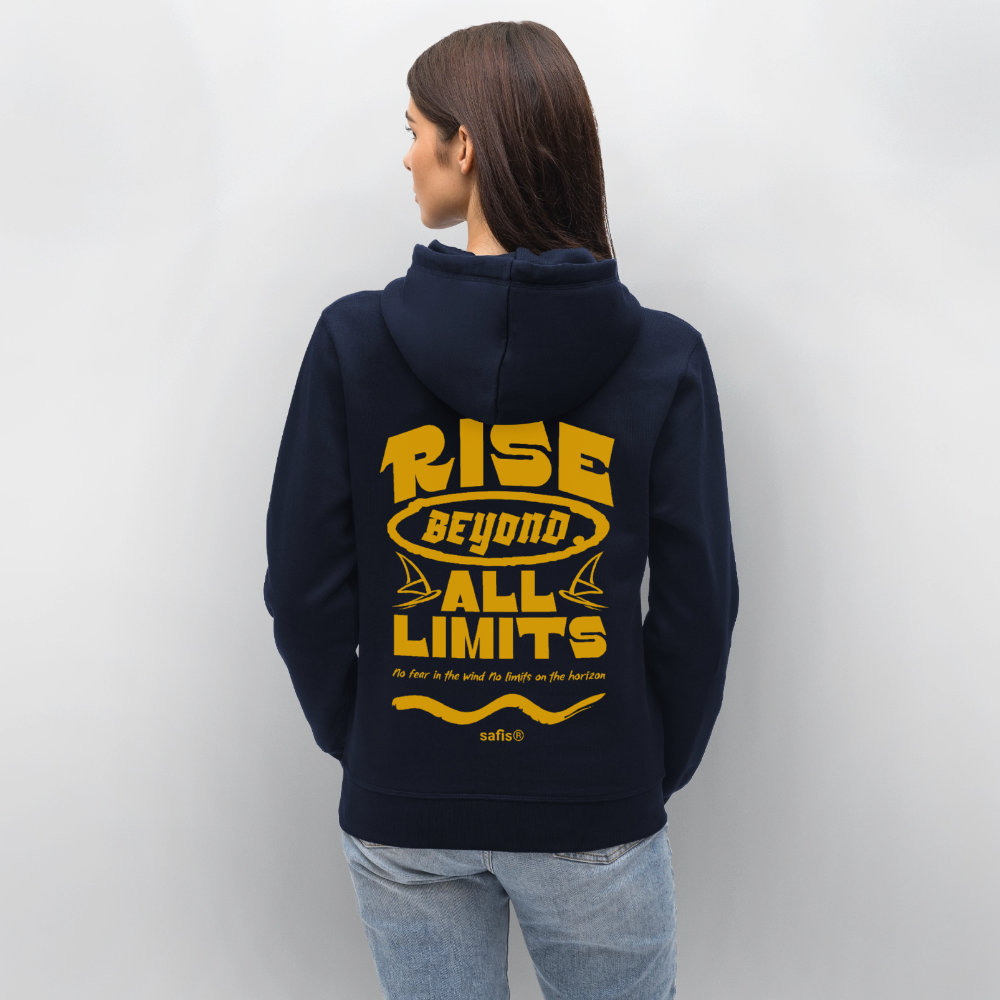 -rise all limits- Unisex Bio-Hoodie DRUMMER - French Navy