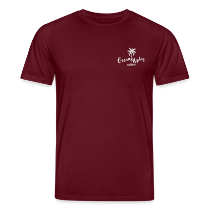 safis® Windsurf Bio-T-Shirt Creator -Ocean replay- - Burgunderrot
