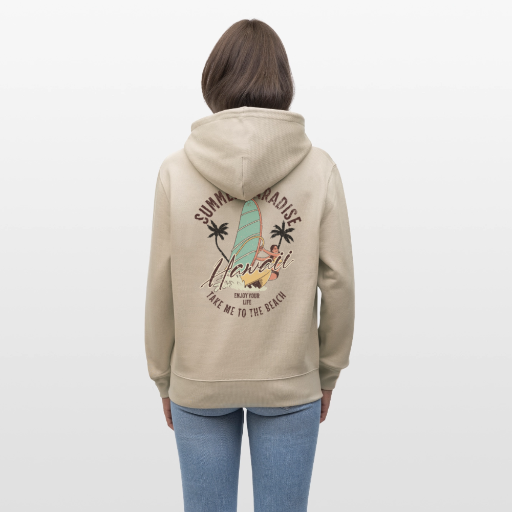 Unisex Bio-Hoodie CRUISER -enjoy life- - Beige