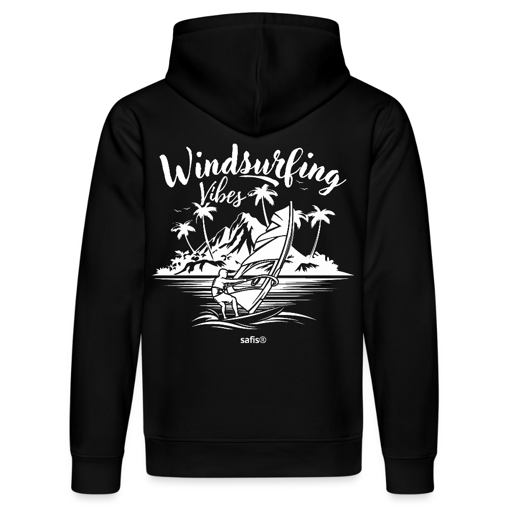 Unisex Bio-Hoodie DRUMMER -Windsurfing Vibes- - Schwarz