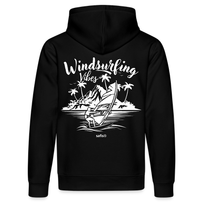 Unisex Bio-Hoodie DRUMMER -Windsurfing Vibes- - Schwarz