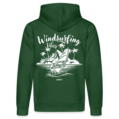Unisex Bio-Hoodie DRUMMER -Windsurfing Vibes- - Flaschengrün