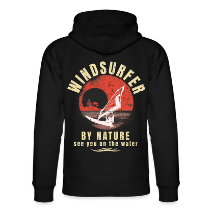 Unisex Bio-Hoodie -by nature- - Schwarz