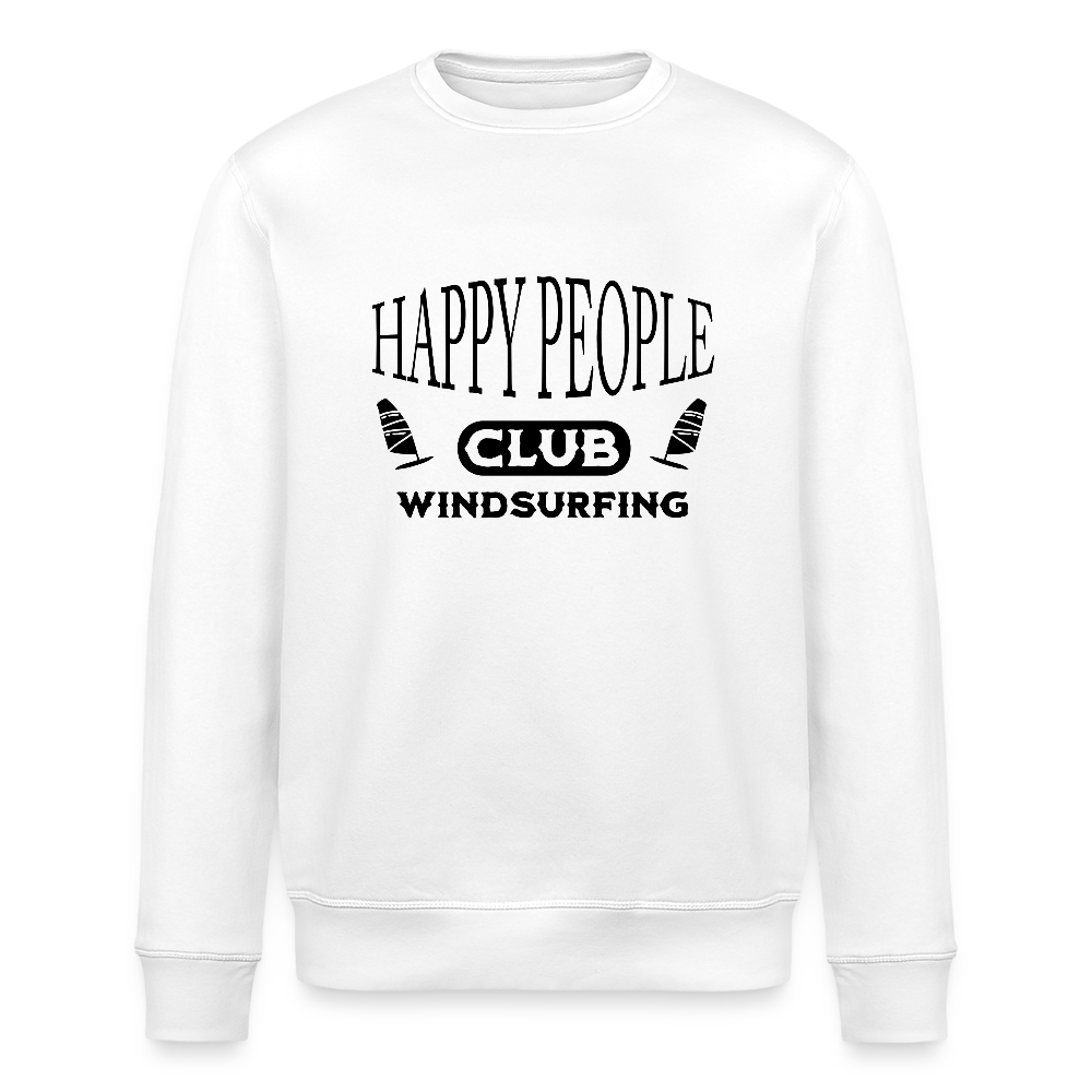 Unisex Bio-Sweatshirt ROLLER -happy people- - Weiß