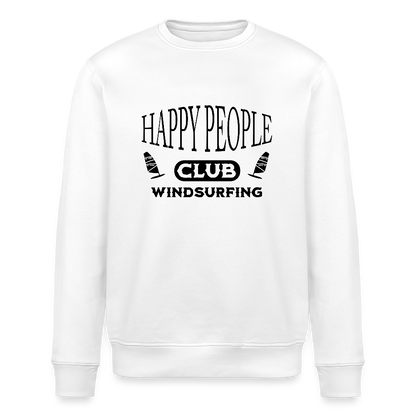Unisex Bio-Sweatshirt ROLLER -happy people- - Weiß