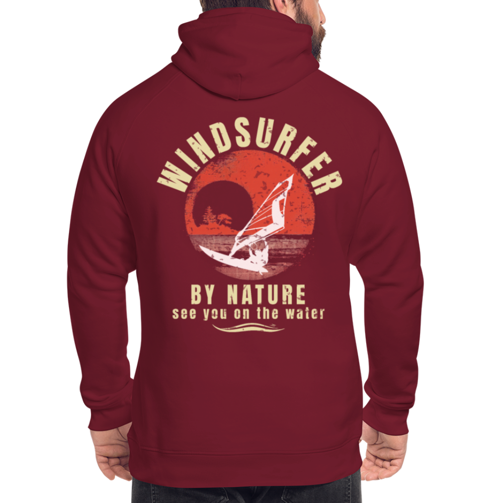 Unisex Bio-Hoodie -by nature- - Burgunderrot