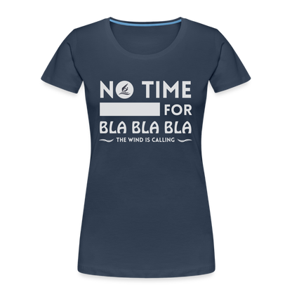 Frauen Premium Bio T-Shirt -bla bla bla- - Navy