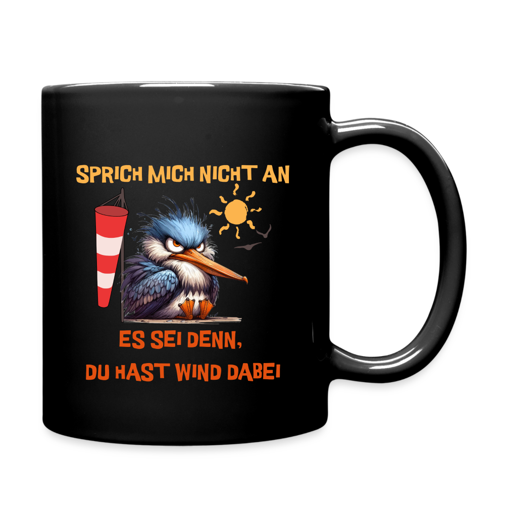 Tasse -sprich mich nicht an- - Schwarz