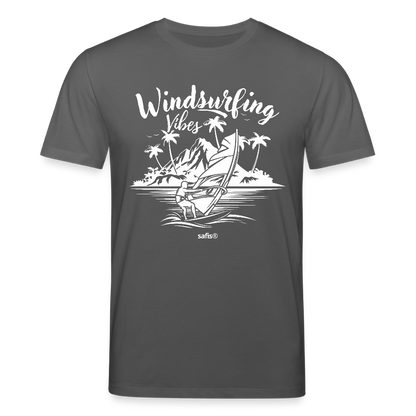 Unisex Bio-T-Shirt CREATOR -Windsurfing Vibes- - Anthrazit