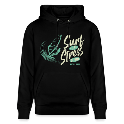 Windsurfer Hoodie CRUISER -surf up- - Schwarz