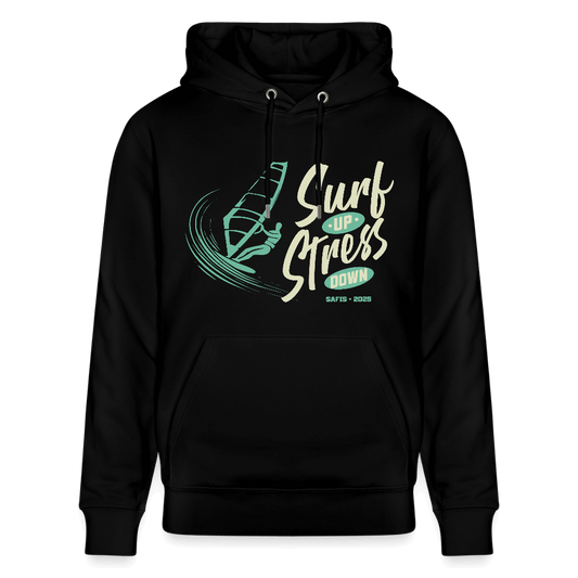 Windsurfer Hoodie CRUISER -surf up- - Schwarz