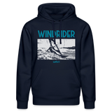 Surf Hoodie Herren safis® -Windrider- Unisex Bio-Hoodie DRUMMER - French Navy
