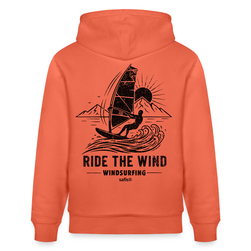 Unisex Bio-Hoodie CRUISER -ride the wind- - Hellrot