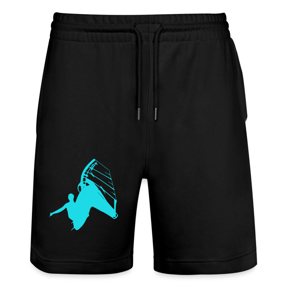 Unisex Bio Joggingshorts Trainer  -flying- - Schwarz