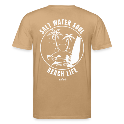 safis® Windsurf Unisex Bio-T-Shirt CREATOR -salt water soul- - Karamell 