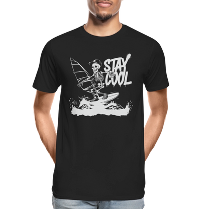 Männer Premium Bio T-Shirt -stay cool- - Schwarz