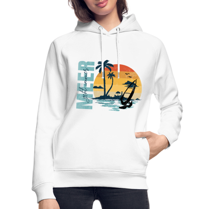 Unisex Bio-Hoodie -meer geht immer- - Weiß