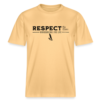 Relaxed Fit Unisex Bio-T-Shirt -respect- - Hellgelb