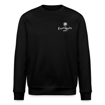 safis® Windsurf Bio-Sweatshirt Roller -Ocean replay- - Schwarz