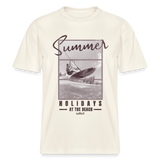 safis Windsurf T-Shirt -holidays- RELAXED FIT Unisex Organic T-Shirt - Naturweiß 