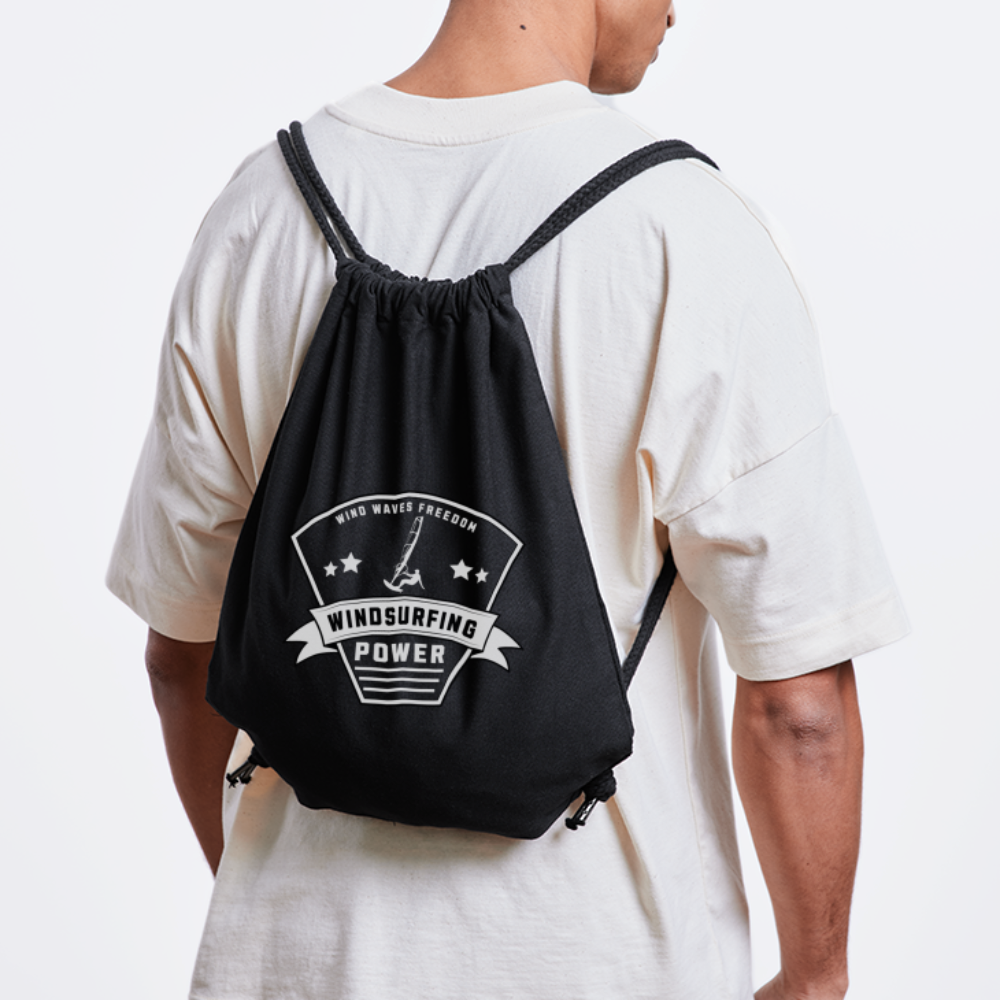 Recycelter Gym Bag -power - Schwarz