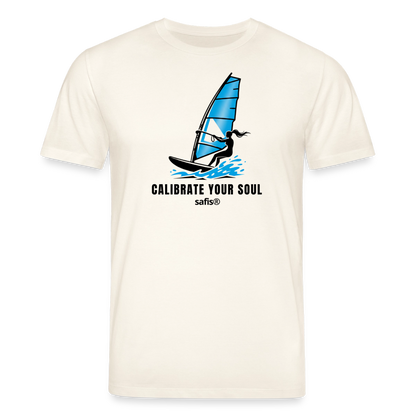 Windsurf Shirt safis.shop  Bio-T-Shirt -calibrate your soul- - Naturweiß 