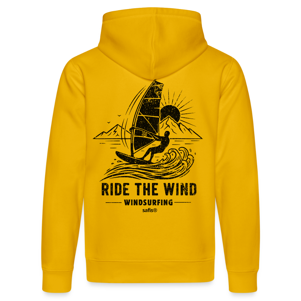 Unisex Bio-Hoodie DRUMMER -ride the wind- - Spektralgelb