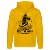 Unisex Bio-Hoodie DRUMMER -ride the wind- - Spektralgelb